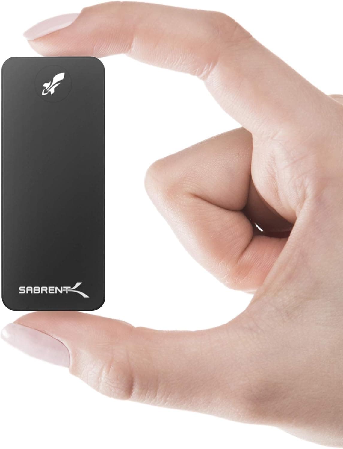SABRENT Rocket Nano 512GB USB 3.2 10Gb/s External Aluminum SSD (Black) (SB-512-NANO-BLK)