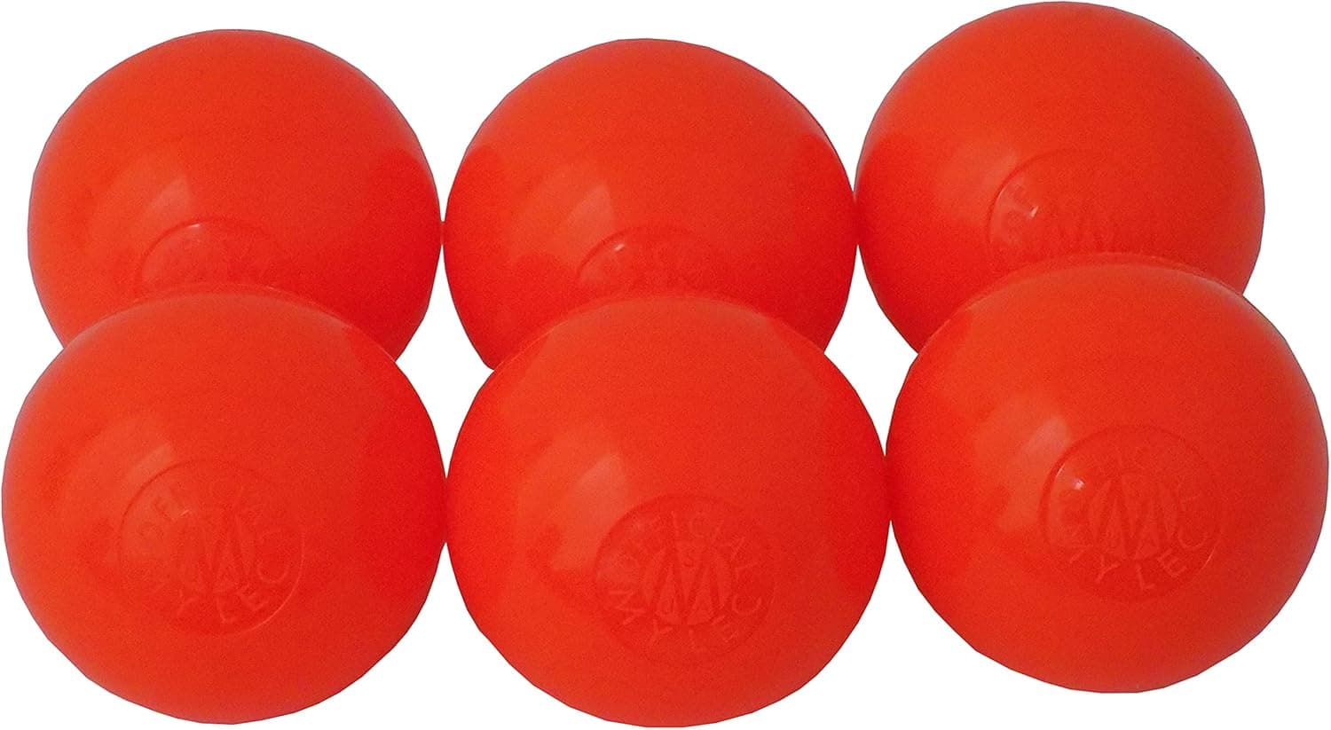 MyLec Street Hockey Balls, No-Bounce Hockey Balls, Perfect for Play at >60 Degrees F, Durable Construction, Roller Hockey Ball for Indoor/ Outdoor Play (Orange, Pack of 6)