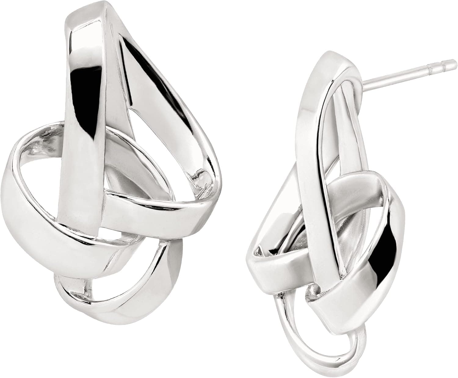 Silpada 'Tied Up' Knotted Drop Earrings in Sterling Silver