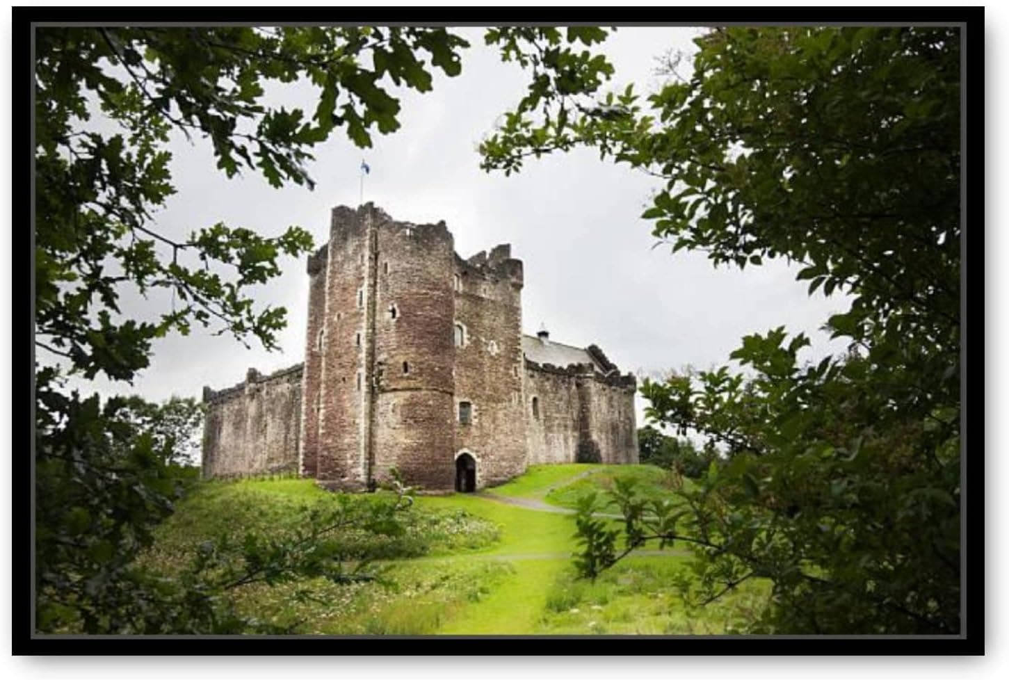 Large Framed Canvas Wall Art Doune Castle Artwork Wall Art Decor Painting Prints for Living Room Bedroom Home Office Ready to Hang 24"x36"