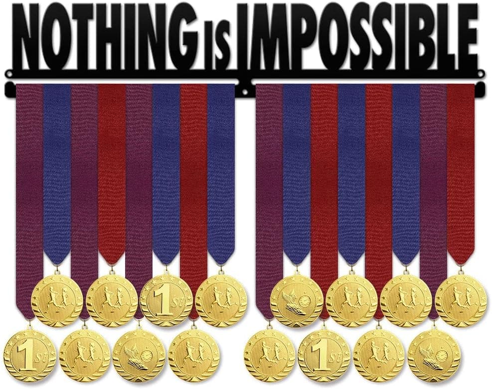 Believe&Train Nothing is Impossible - Motivational Medal Hanger