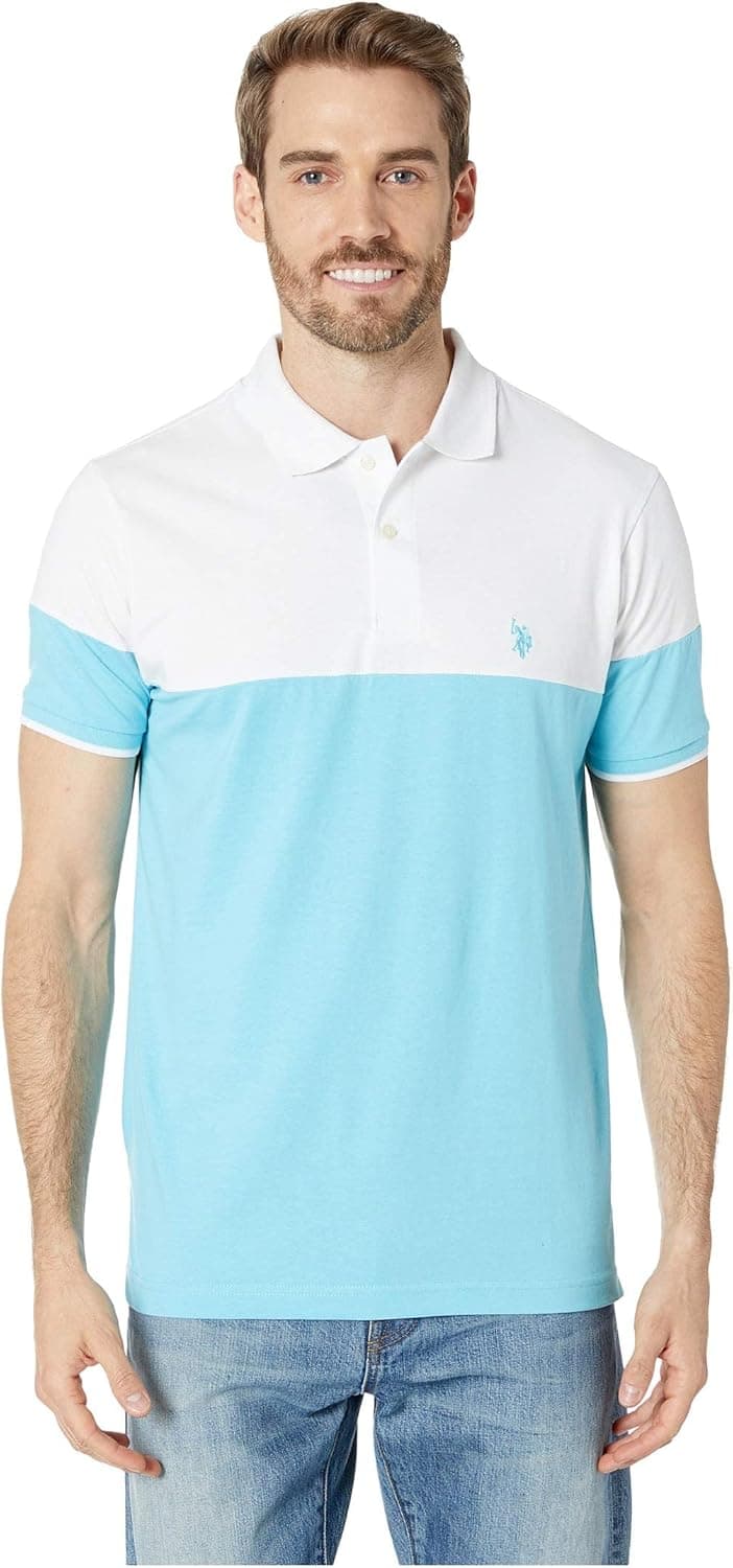 U.S. Polo Assn. Men's Short Sleeve Classic Fit Solid Jersey Polo Shirt