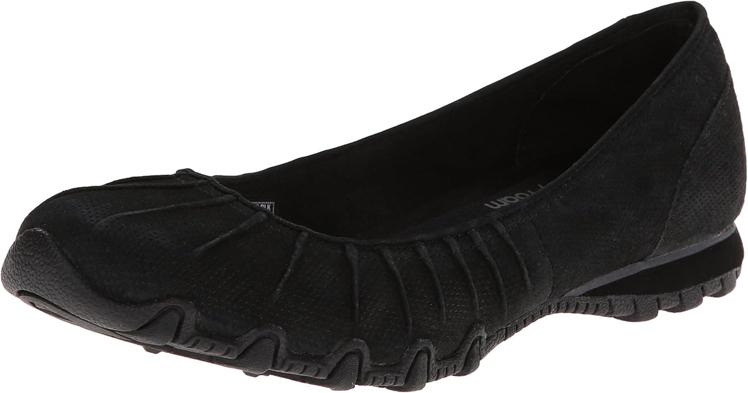 Skechers USA Women's Bikers Ruched Flat