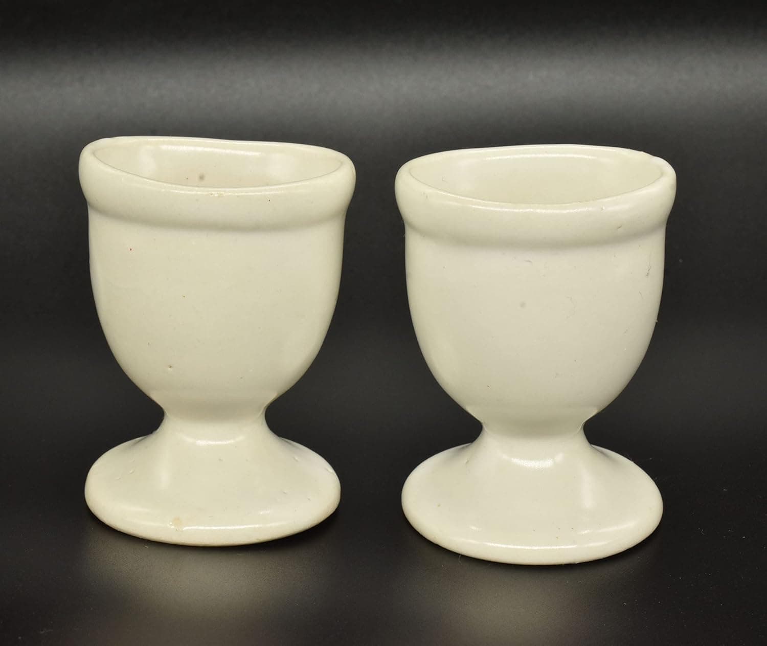HEALTHANDWEALTH Porcelain Ceramic Eye Wash Cup for Keep Your Eyes Clean and Healthy (Set of 2) (White Color)