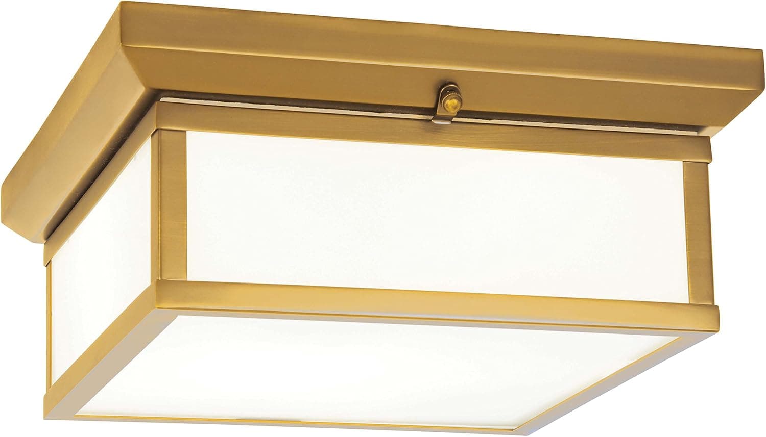 Minka Lavery Flush Mount Ceiling Light 6919-249 Low Profile Fixture, 2-Light 120 Watts, Liberty Gold