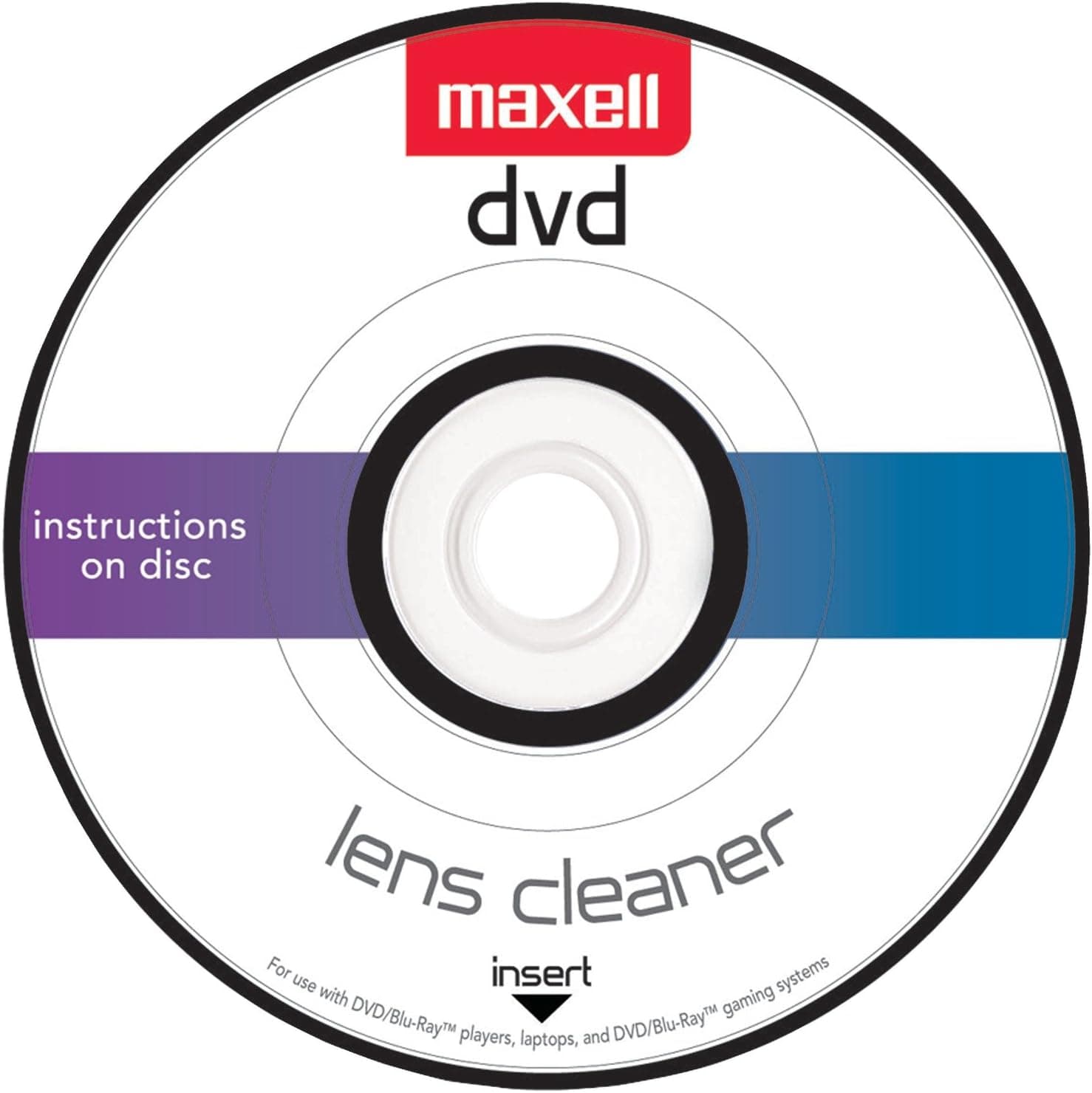 Maxell DVD-LC DVD Lens Cleaner, One Size