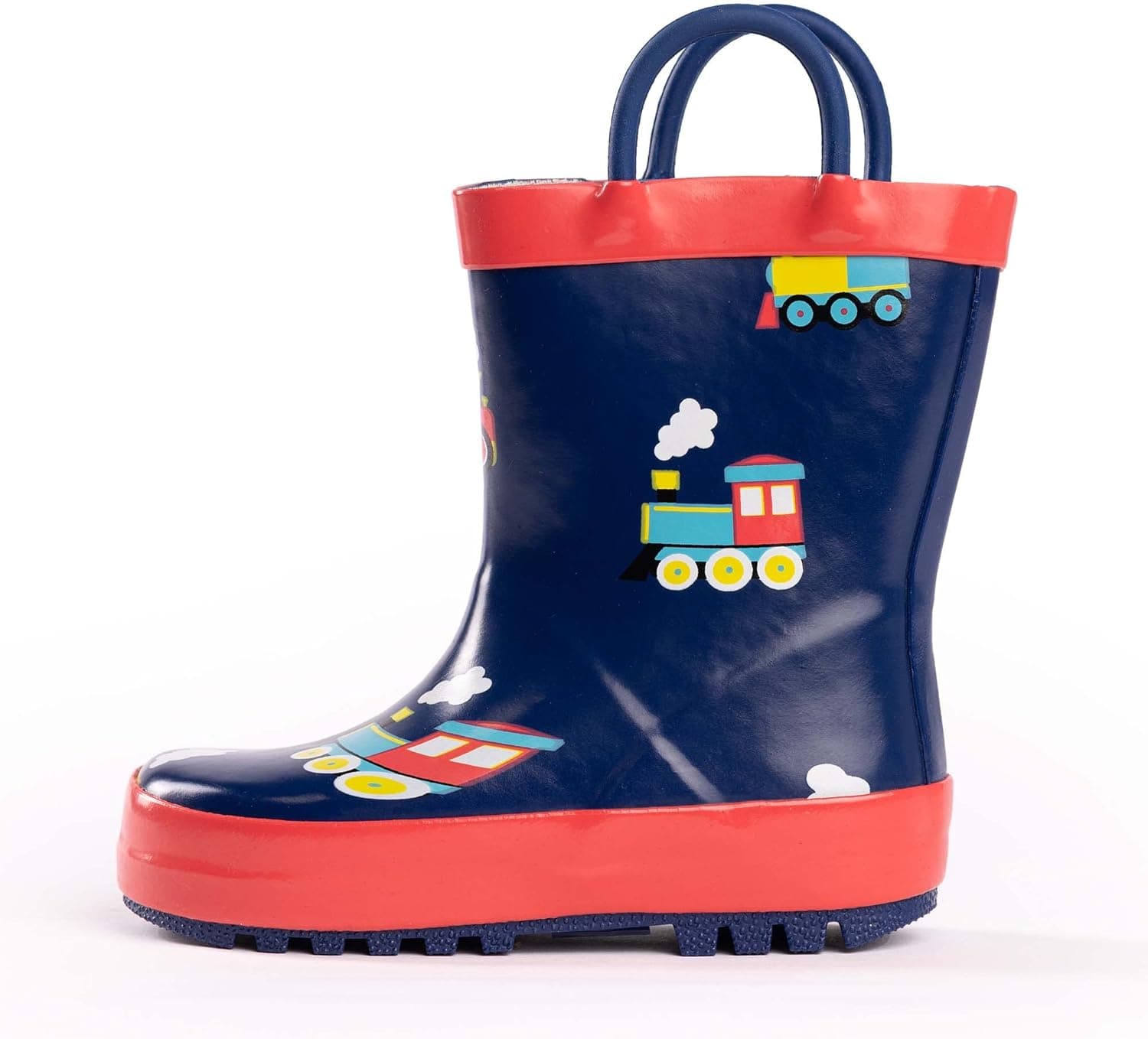 NORTY Rubber Rain Boots for Kids - Waterproof Rubber Boots Boys and Girls Solid & Printed Rainboots for Toddlers and Kids