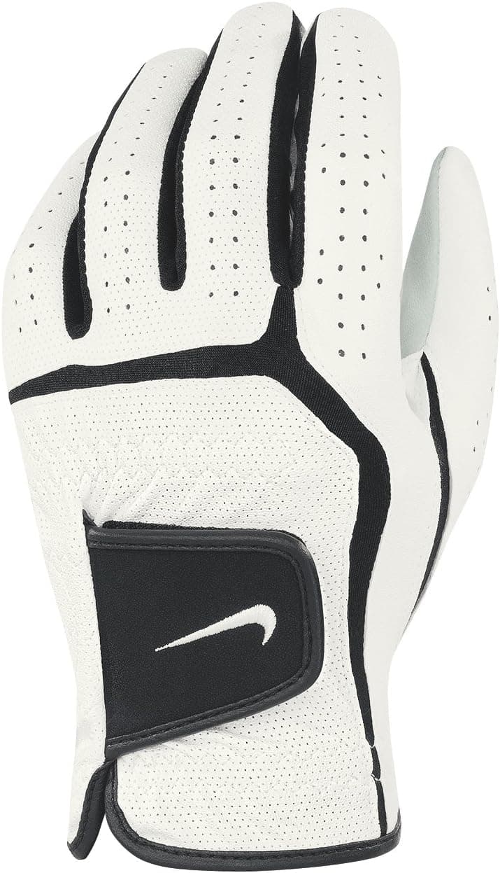 Nike Golf Men's Dura Feel - Left Hand Regular Glove, White, Medium