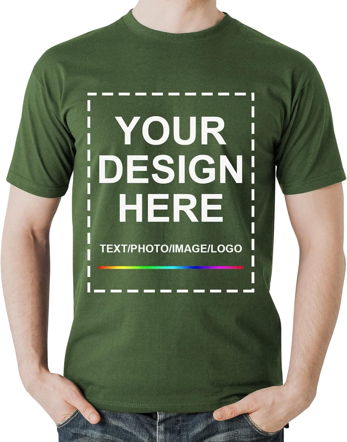 Custom Tshirt Design Your Own Front and Back Printed Tee Picture Shirts for Men/Women Personalized Gift T Shirt