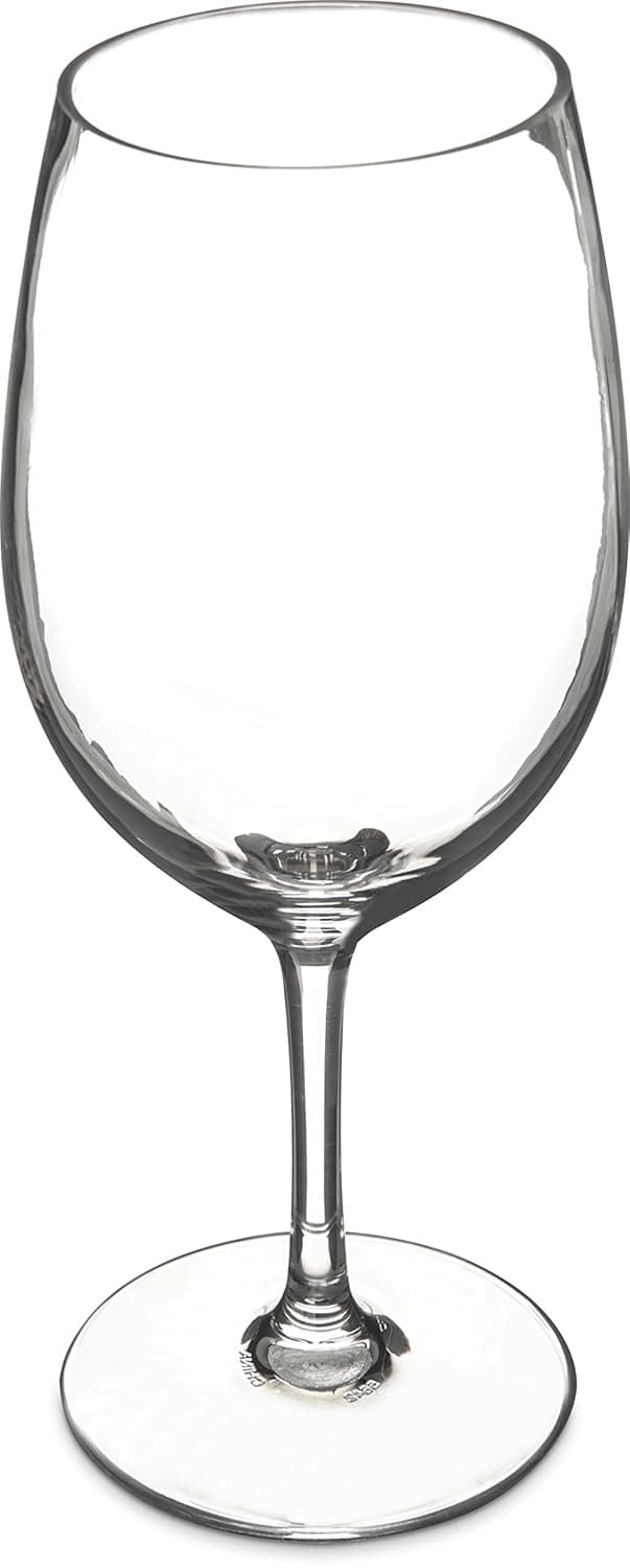 CFS 5642-407 Alibi Red Wine, 20 oz., 9" Height, 3.25" Width, 3.25" Length, Polycarbonate (PC), Clear (Pack of 4)