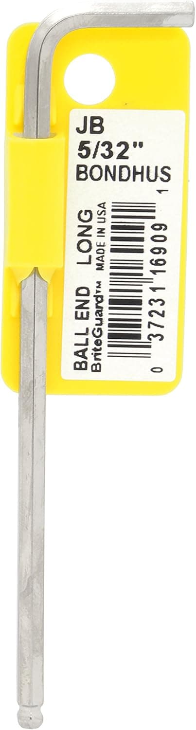5/32" BriteGuard Plated Ball End L-Wrench Tag & Barcoded
