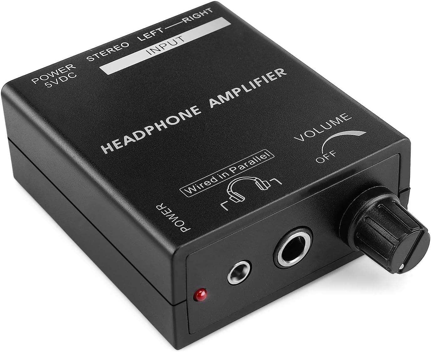 TNP Portable Headphones Amplifier Stereo Headphone Earphone Amp Volume Control Audio Booster with RCA Input 3.5mm 6.3mm Output Jack & Power Switch
