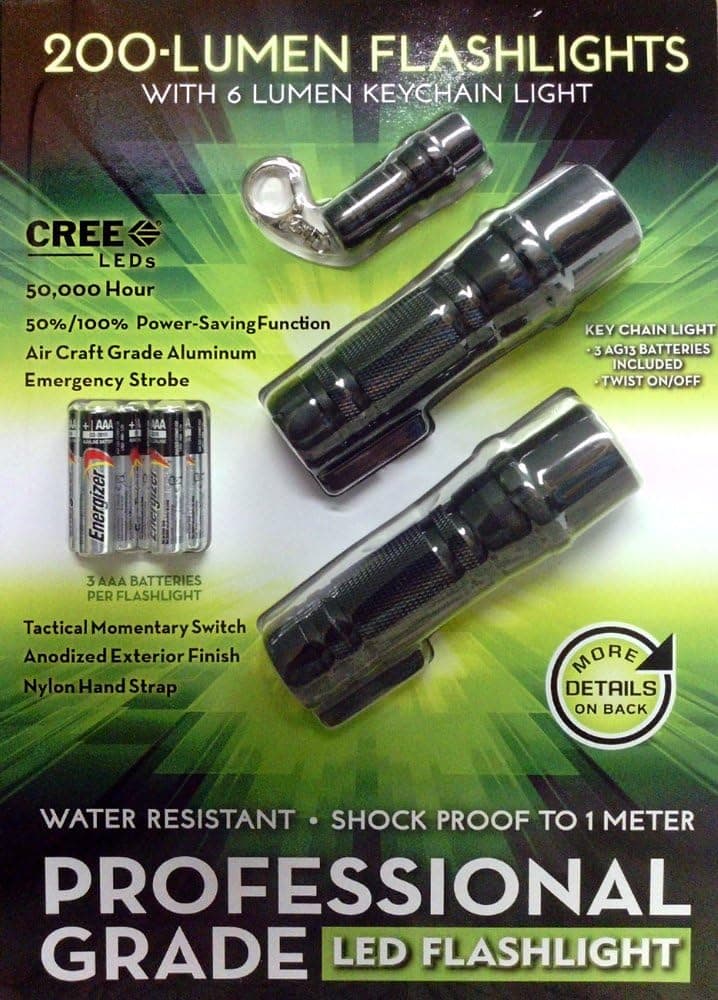 Cree-LEDs Professional Grade 200 Lumen LED Flashlights