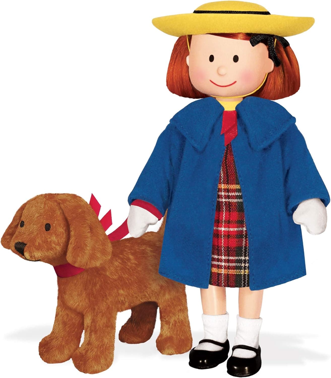 YOTTOY Madeline Collection | Madeline Poseable Doll and Genevieve Soft Toy in Take-Along Box