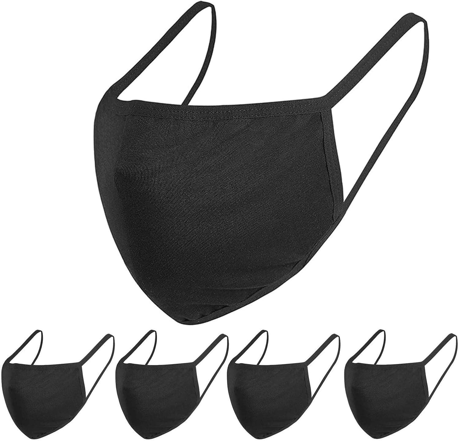 10 Piece Thick 3-Ply Face Shield with Elastic Ear Loop Cover Full Face Anti-Dust (EN15471165A)