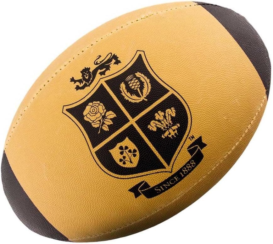 Rhino British Lions Retro Limited Edition Midi Rugby Ball [tan]