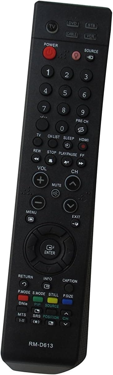 HCDZ Replacement Remote Control for Samsung BN59-00568A BN59-00612A LE32N71BXXEE Plasma LCD LED HDTV TV