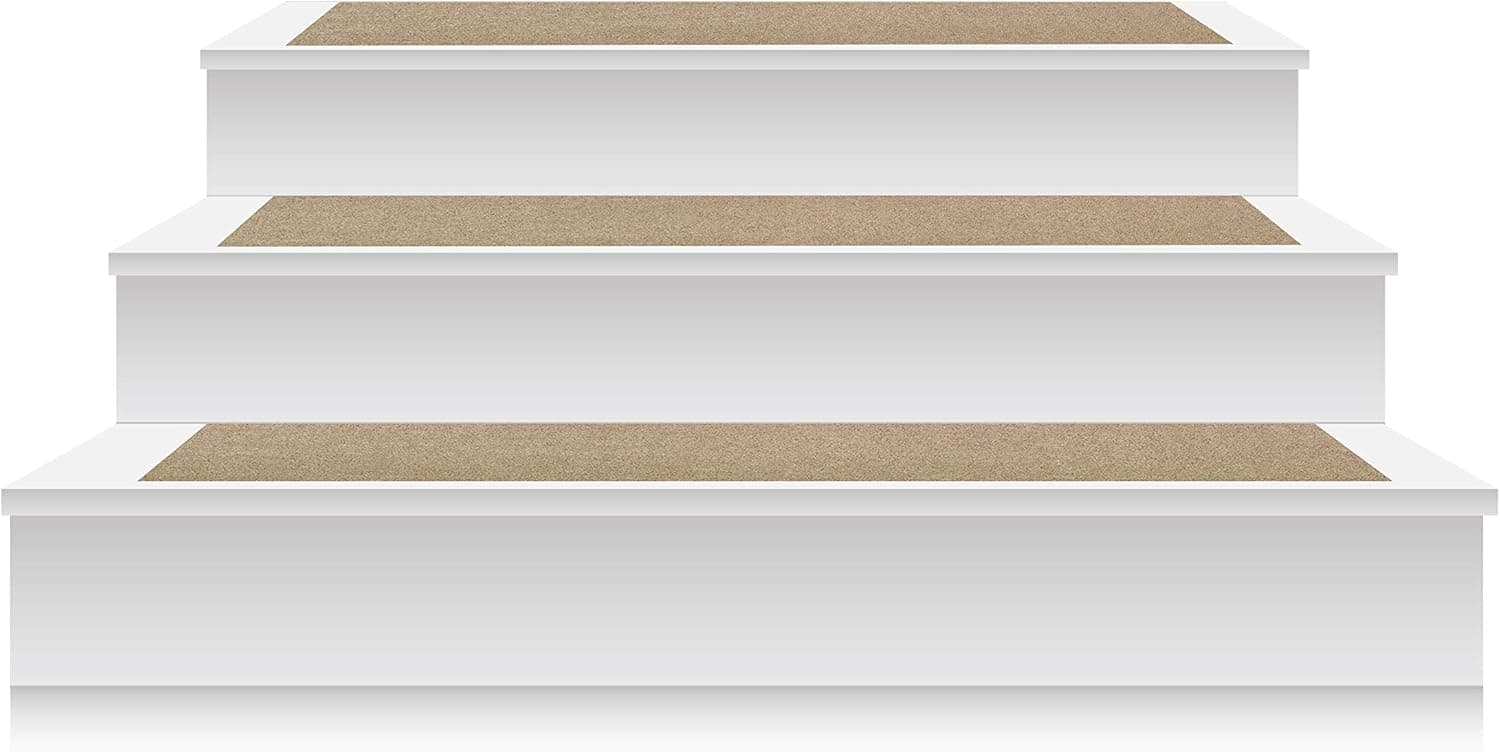 KOECKRITZ 9"X27" (Set of 13) Melted Butter 30 oz Durable Cut Pile Stair Treads
