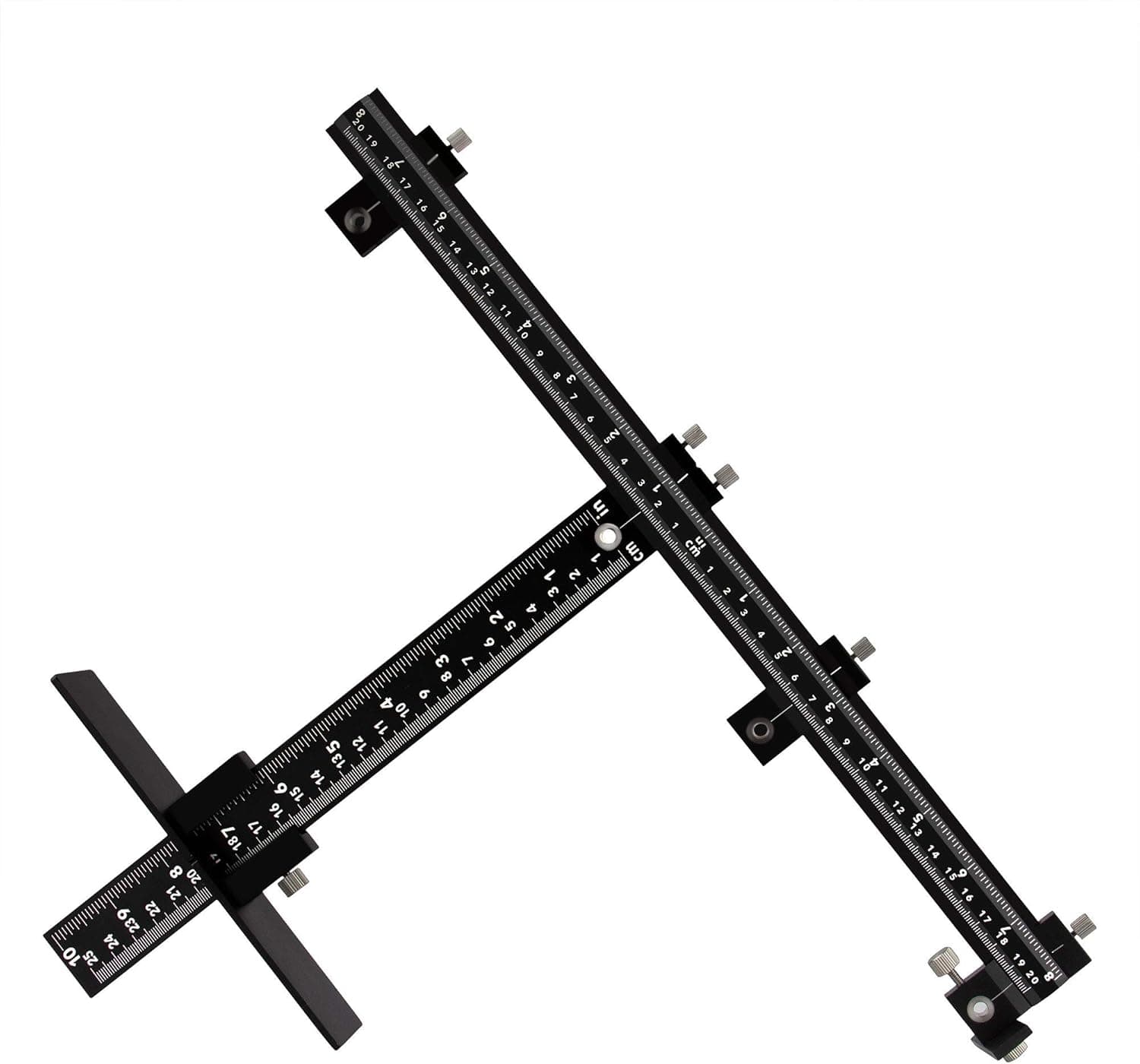 Cabinet Drawer Drilling Template Jig, Adjustable Drill Guide for Door Handle and Knob Punch Locator for Easy Installation Professional Cabinet Template Tool