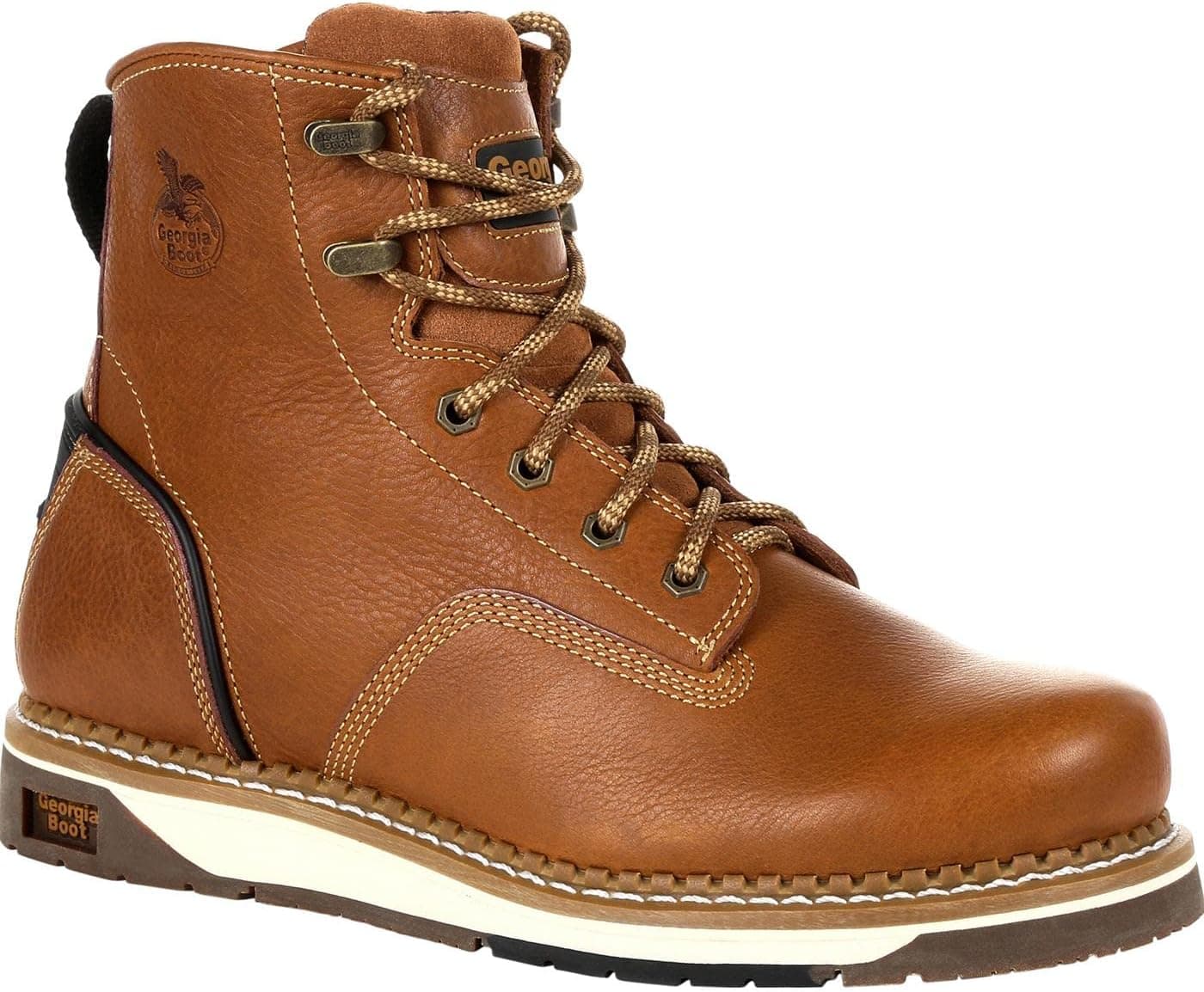 Georgia Boot Men's Brown Amp Lt Wedge BRN 6" Work
