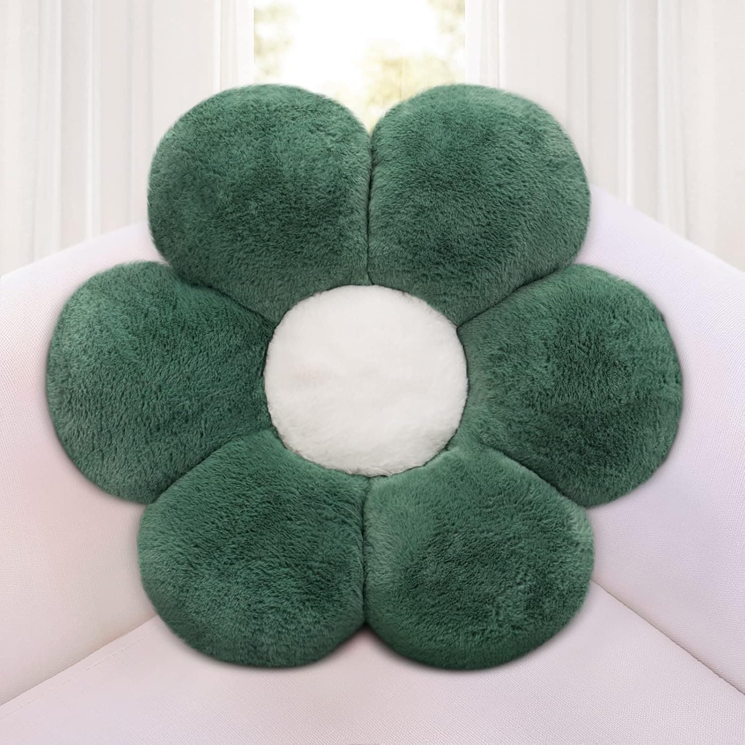 MOONBEEKI Flower Pillow, Flower Floor Pillow Seating Cushion, Cute Bedroom Decor& Reading and Lounging, Watching TV Flower Cushion, Suitable for Children and Teenagers