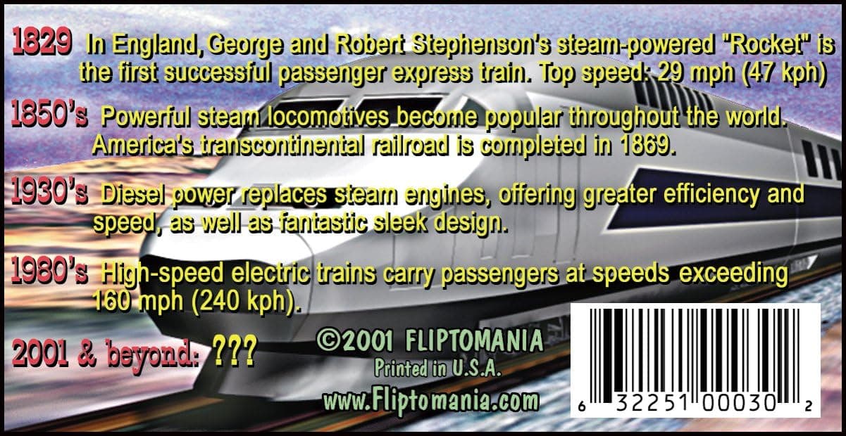 Fliptomania History of Trains Flipbook