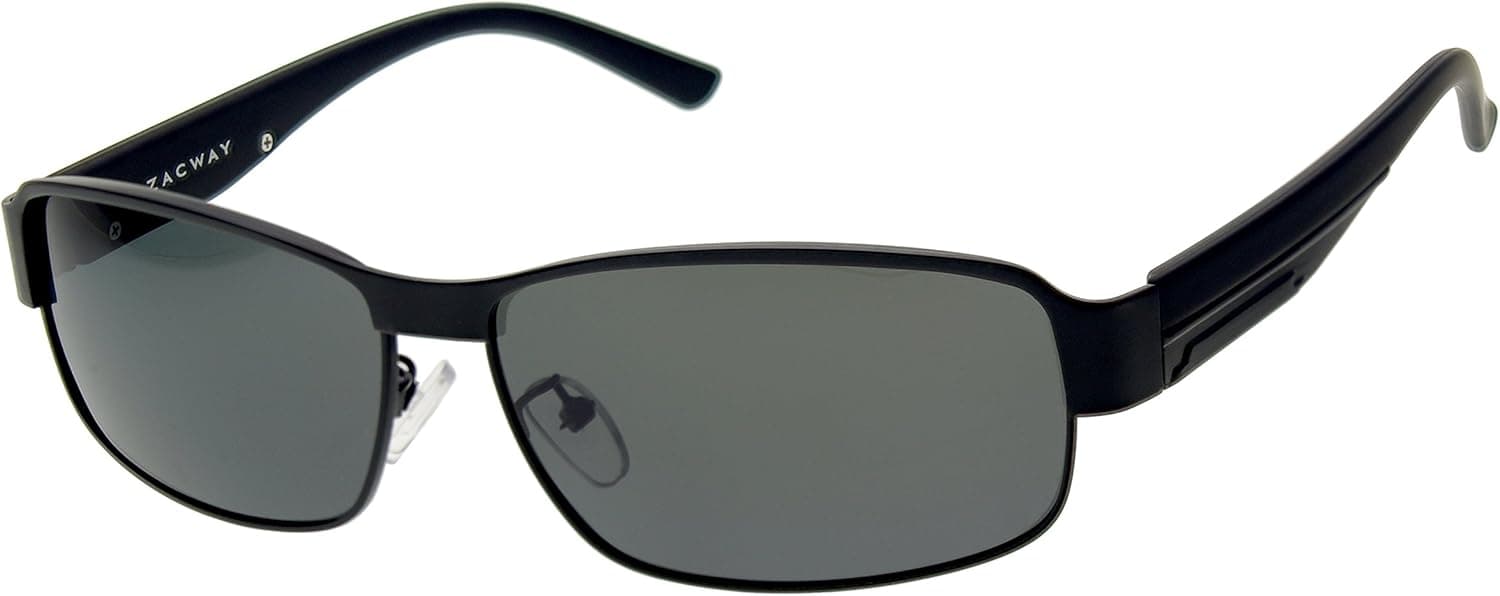 Zacway Polarized Metal Predator Sunglasses for Men UV400 63mm