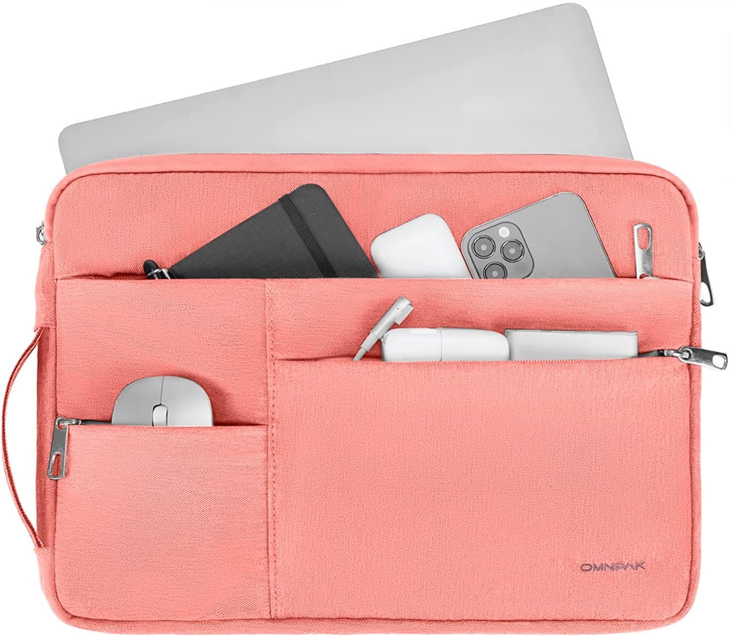 Omnpak MacBook Pro 15-16 Inch Sleeve Compatible with 16.2 inch MacBook Pro 2023(A2780/M2/M1 Pro/Max) 15 Inch MacBook Pro, Water Repellent Laptop Carrying Case with Side Handle for Dell XPS 15