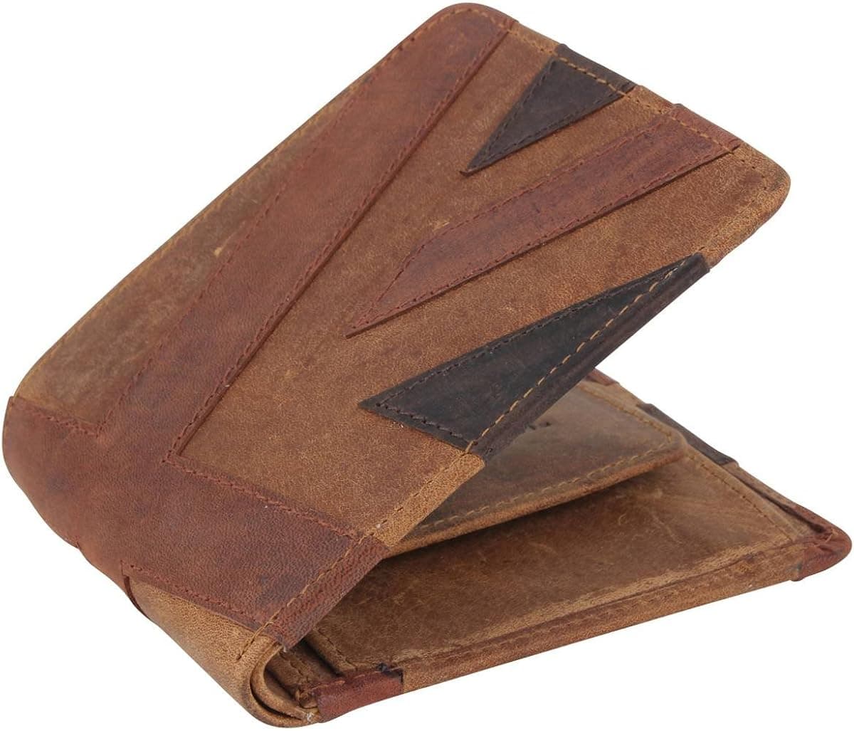 Mustard Mens Union Jack Wallet - Brown