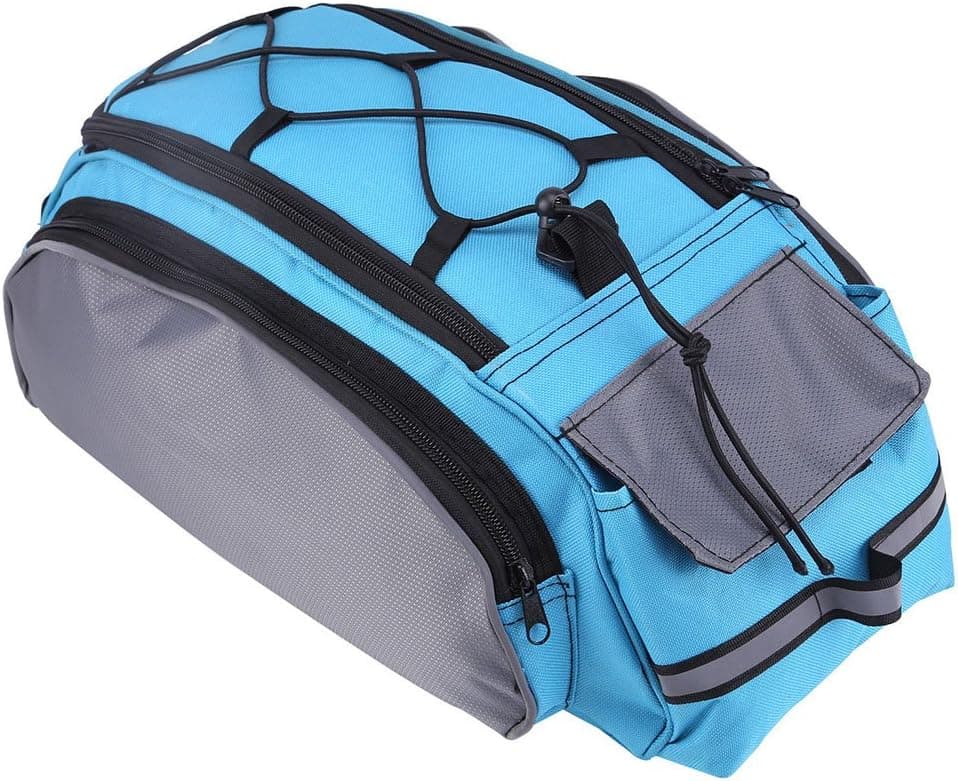 MOOUS Bicycle Rear Carrier Bag Cycling Rack Bag Seat Cargo Bag Waterproof Pannier Rack Bag Single Shoulder Bag with Adjustable Strap for Outdoor Activities