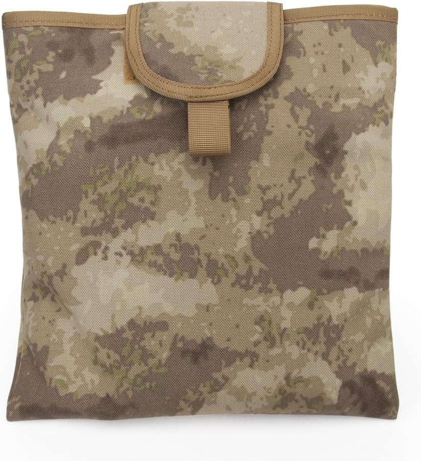 WoSporT Tactical Foldable Molle Dump Pouch Airsoft Paintball CS Hunting Shooting Fishing Storage Bag,Climbing Packet Adapt in Belt(4 Colors)