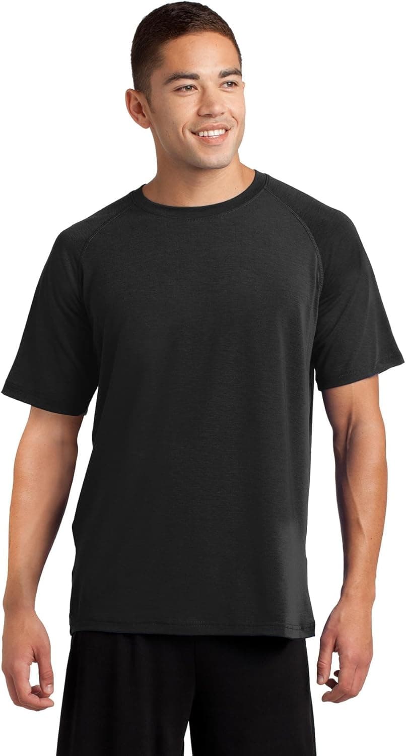 SPORT-TEK Men's Athletic Fit Performance Crewneck T-Shirt