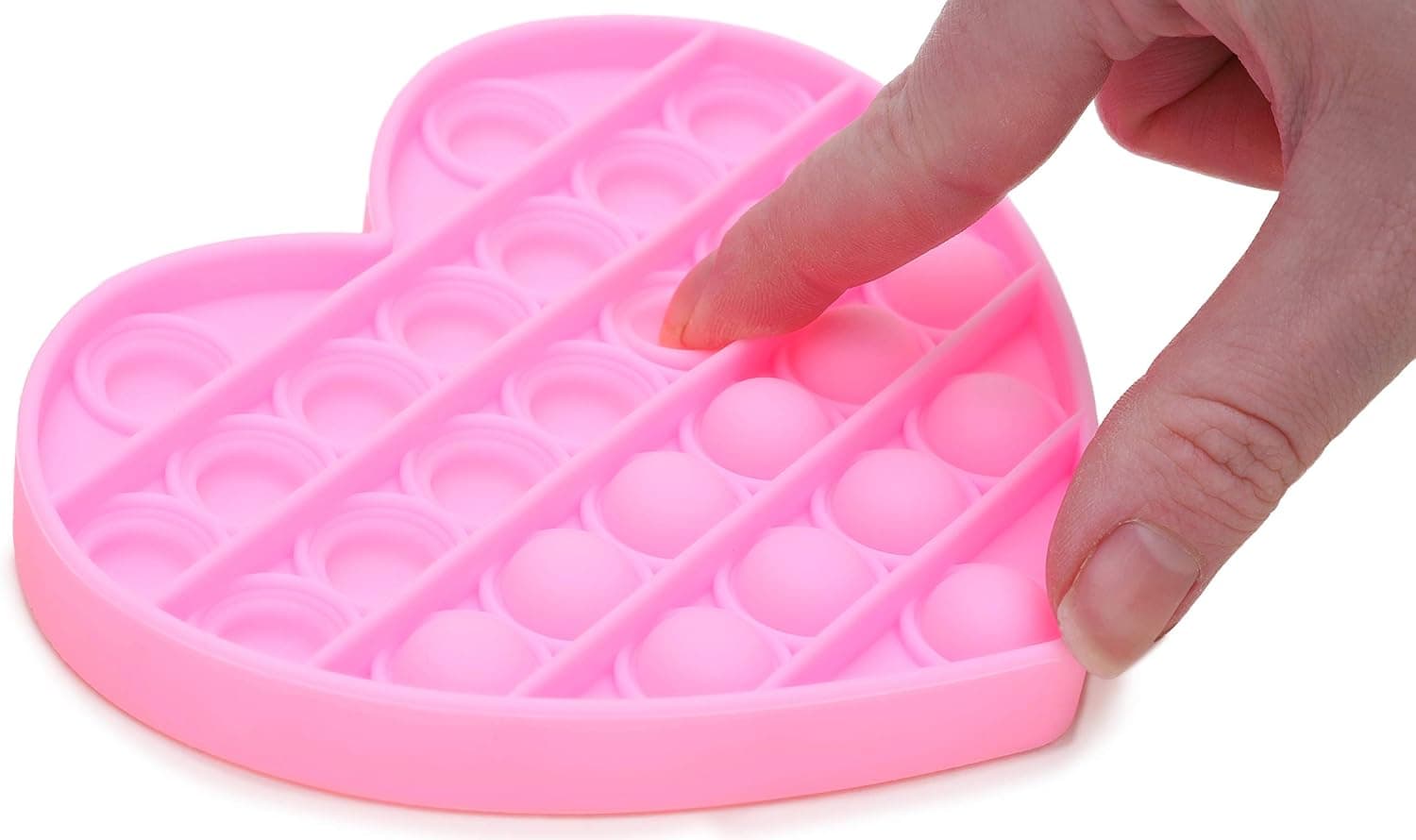 Toyland Push Bubble Pop Bubble Sensory Fidget Toy - Lots to Choose from (Pink Heart)