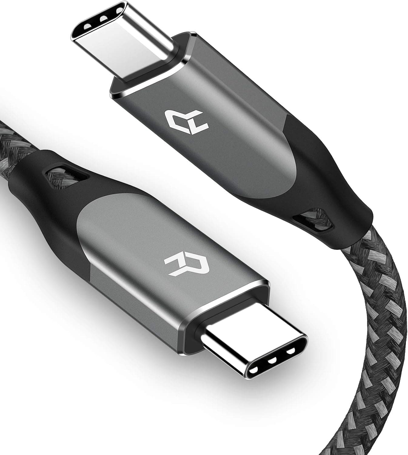 Rankie USB C to USB C 100W Cable, USB Type C Fast Charging Cable, Gray, 6 Feet