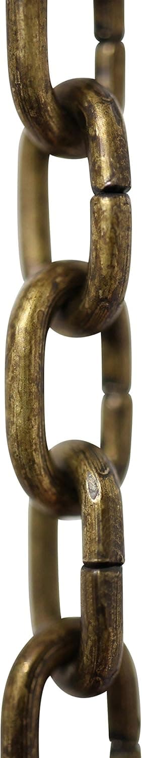 RCH Hardware CH-S53-14-AB-10 Steel Clock Chain, Antique Brass (10 Feet)