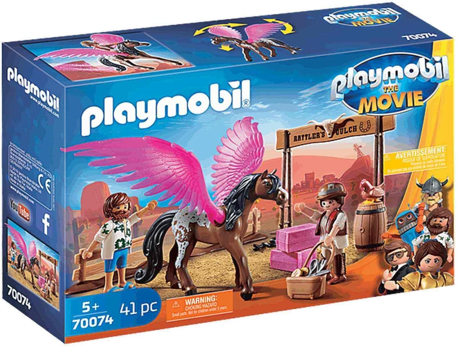 Playmobil The Movie Marla & Del with Flying Horse