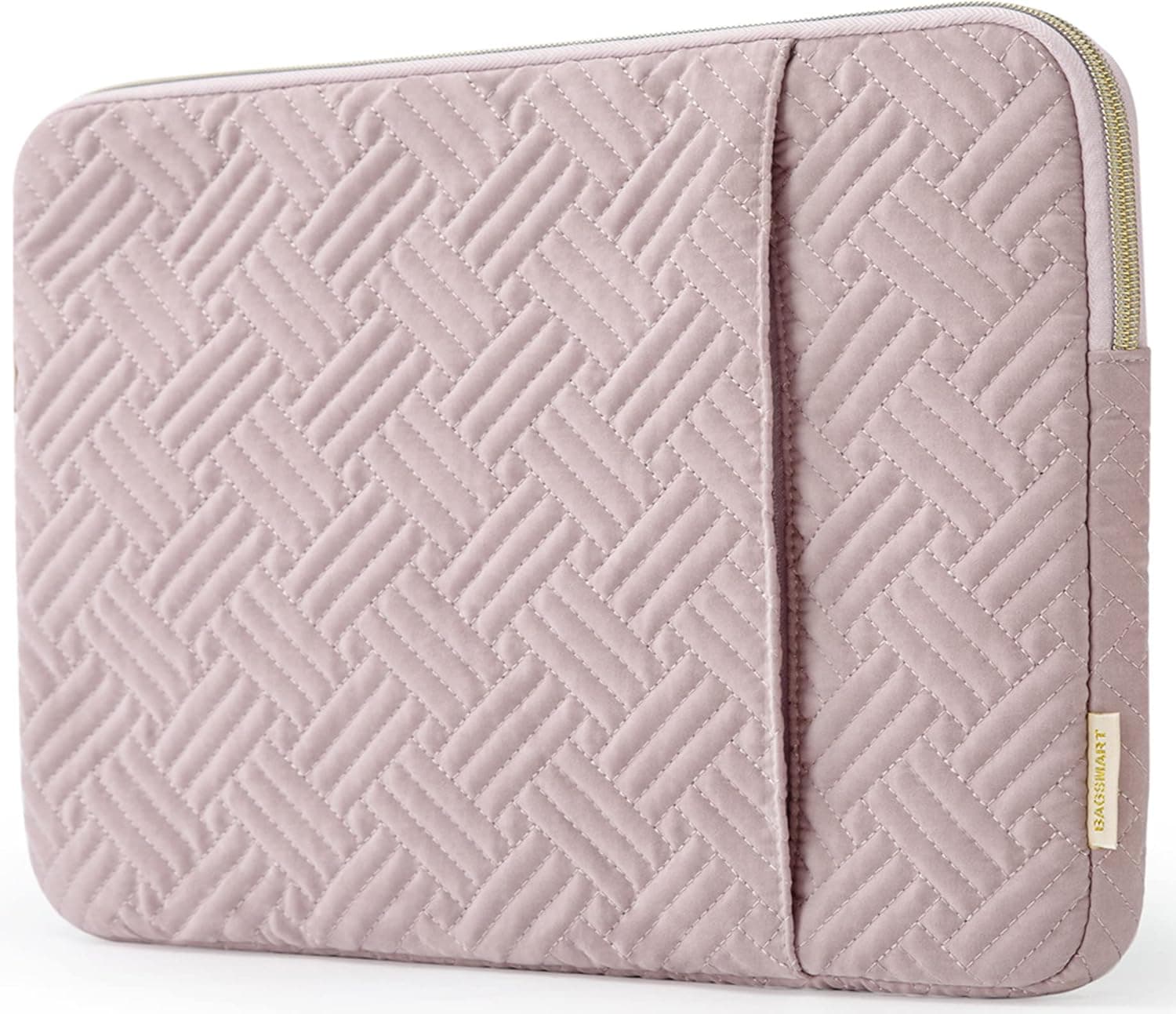 Laptop Sleeve,BAGSMART Laptop Case 15.6 Inch,Laptop Cover Compatible with 15.6 inch HP, Dell, Lenovo, Acer, Asus Notebook,Compatible with MacBook Pro 16 Inch,Laptop Carrying Case with Pocket,Pink