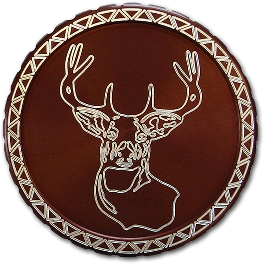 DipLidz Engraved snuff lid Deer Mount