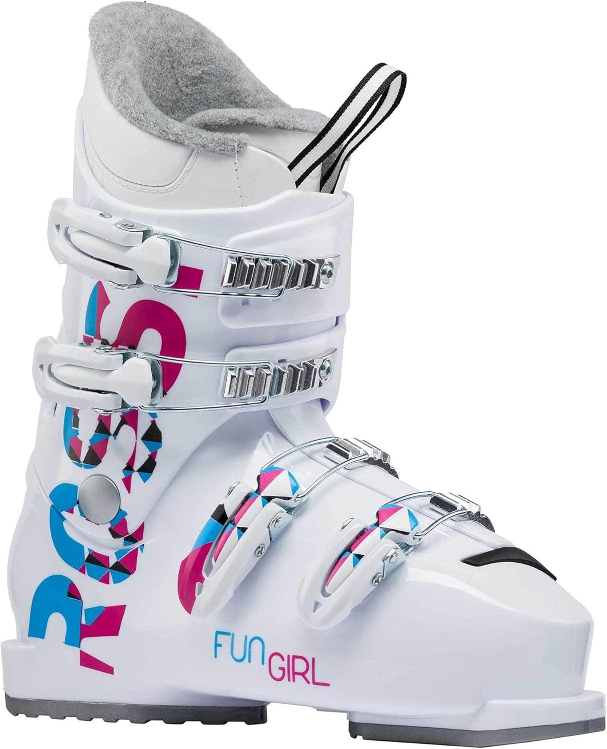 Rossignol Fun Girl J4 Ski Boots Girl's Sz 6.5 (24.5) White