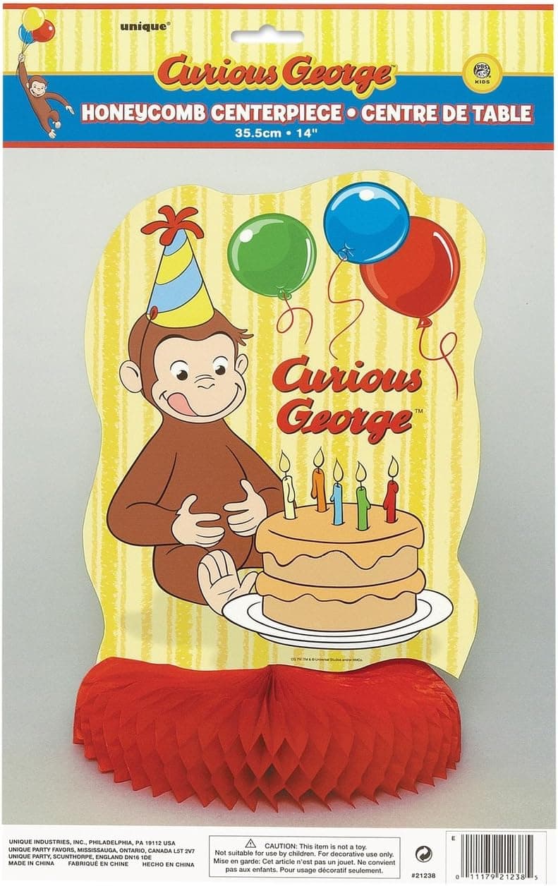 Curious George Honeycomb Centerpiece