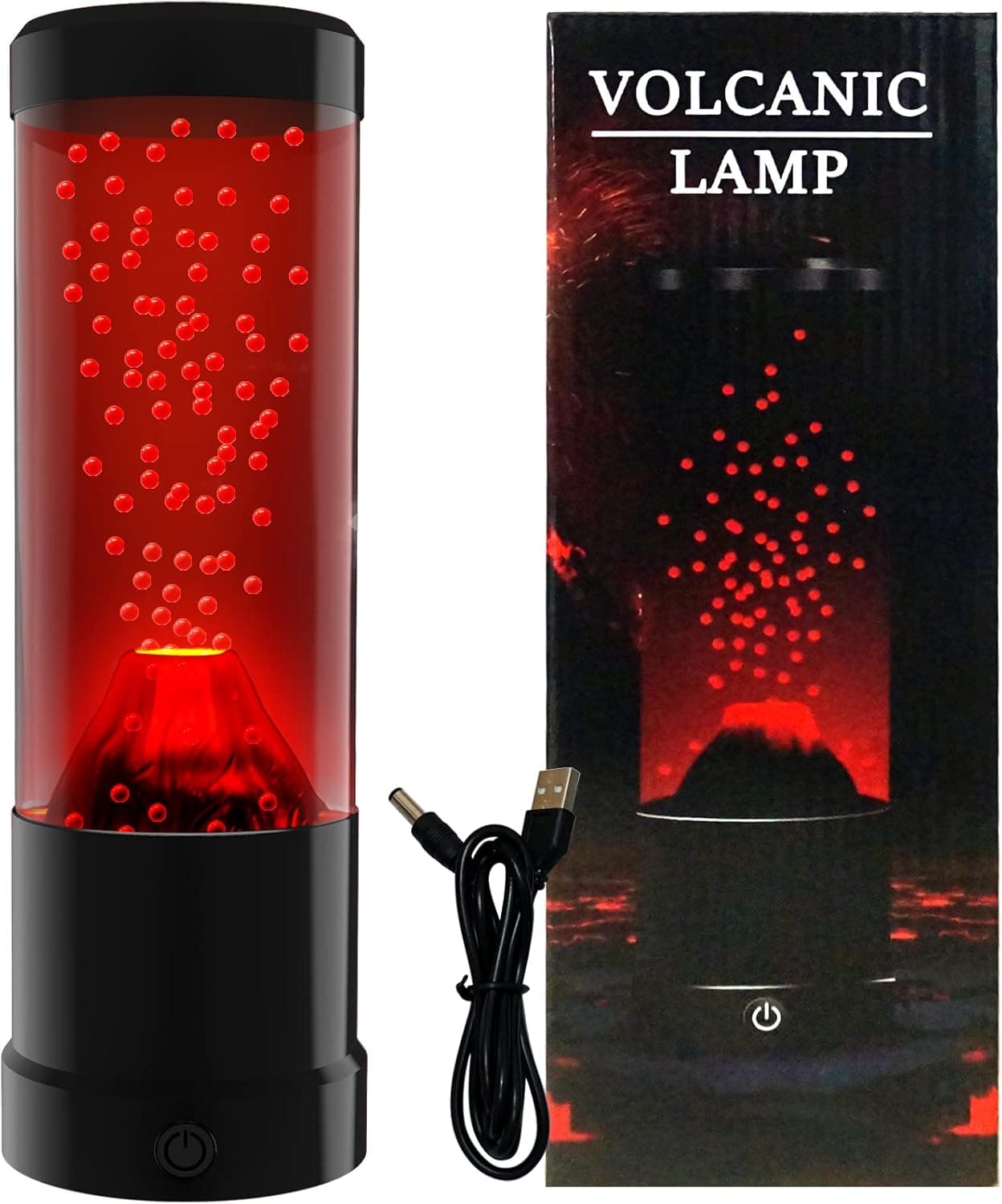 Lava lamp for Adults, LED Multi-Color Changing Lamps Volcano Novelty Night Light Mood Table Lamp for Home Bedroom Office Desktop Decoration Novelty Lighting Gifts for Kids Girls Boys Teens