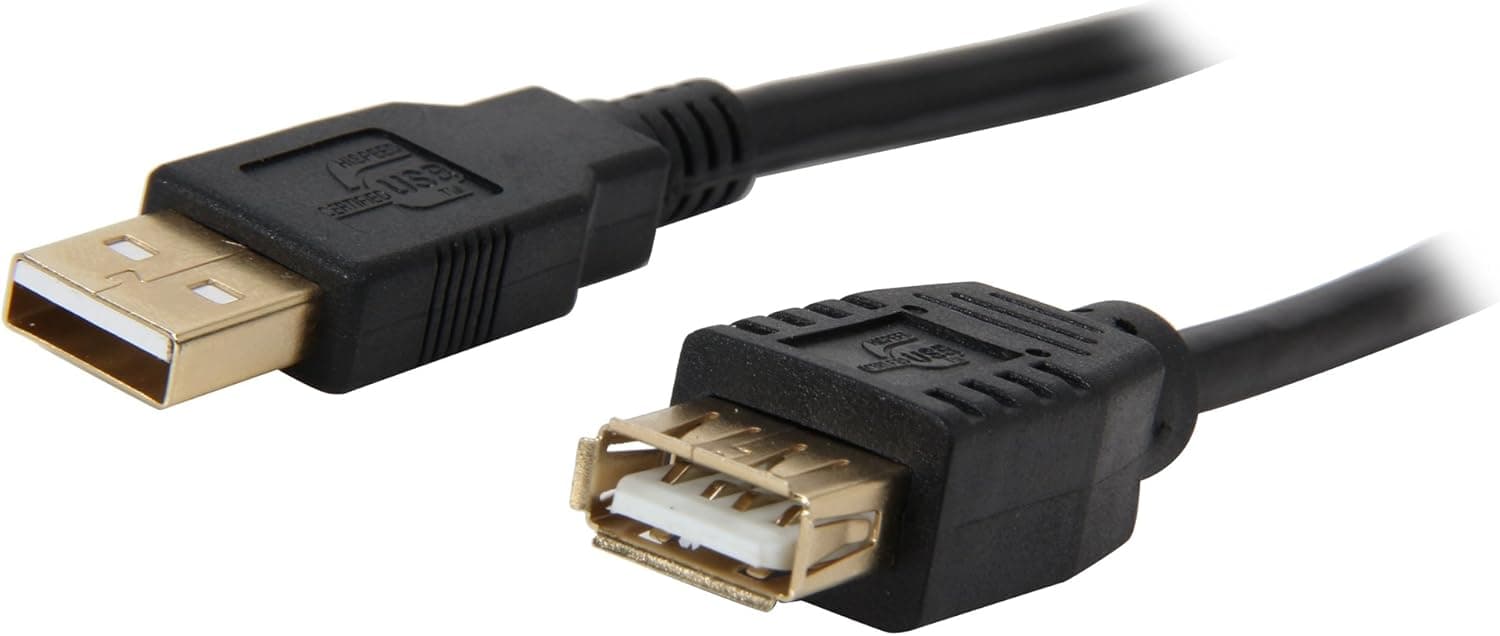 Rosewill 10-Feet USB 2.0 A Male to A Female Extension Cable (RCAB-11006)