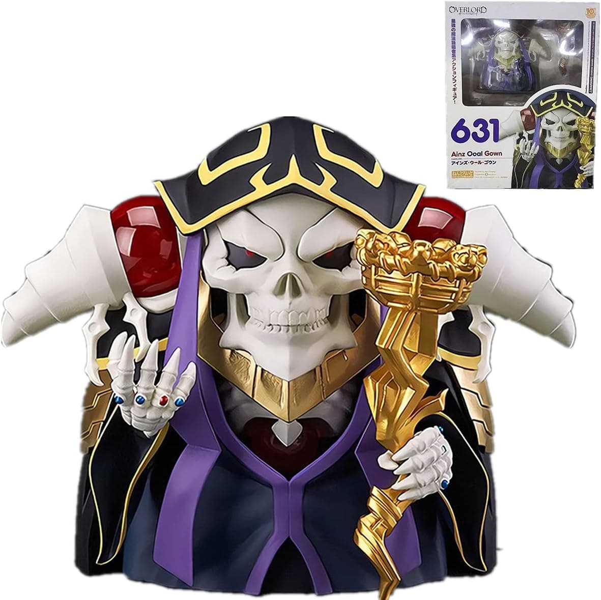 TANSHOW Overlord Ainz Ooal Gown Figure Mini Anime Action Figurine Creative Gift Toy Figure Ornaments Exquisite 4 Inch
