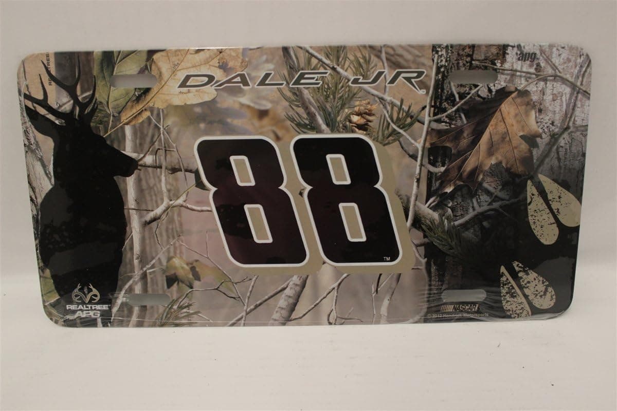 ANCwear Dale Earnhardt Jr NASCAR Realtree Metal License Plate