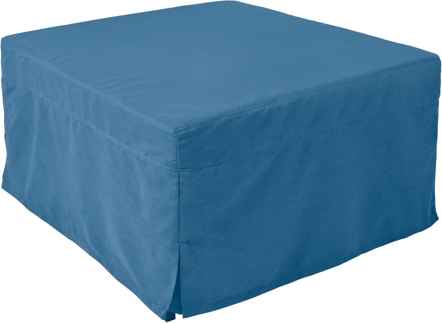 Nova Furniture Group Magical Ottoman Sleeper Fold Out Guest Bed with Microfiber Slipcover, Blue