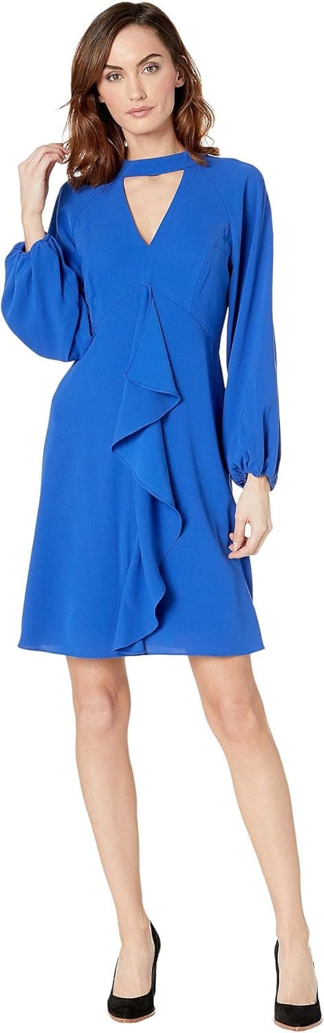 Adrianna Papell Women's Fancy Crepe Ruffle Skirt DRS