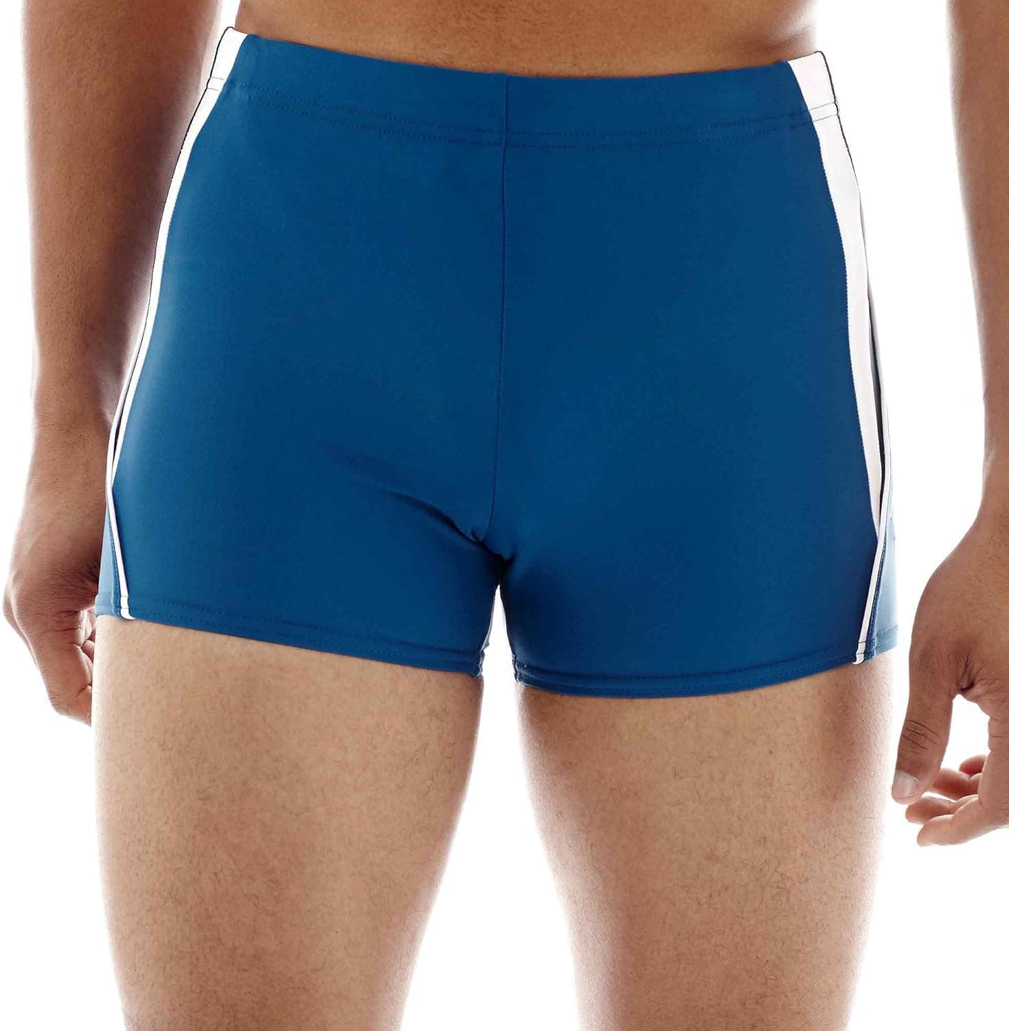 Speedo Men's PowerFLEX Eco Fitness Splice Square Leg Swimsuit