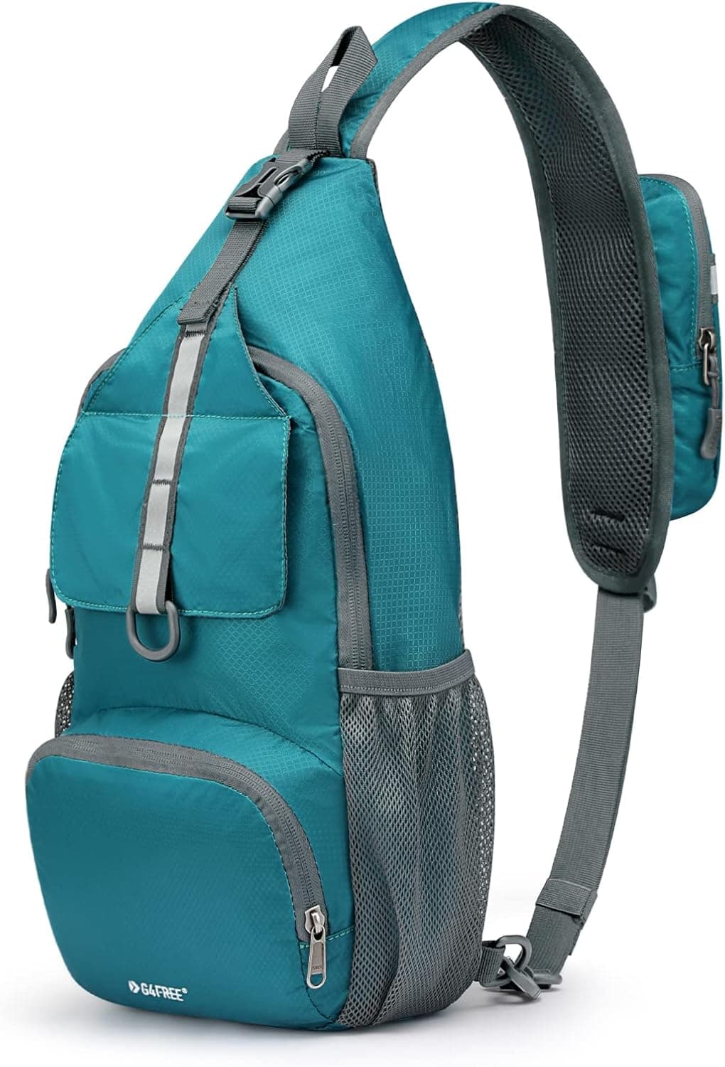 G4Free Packable Crossbody Sling Backpack, Small Travel Hiking Daypack Casual Foldable Shoulder Chest Bag
