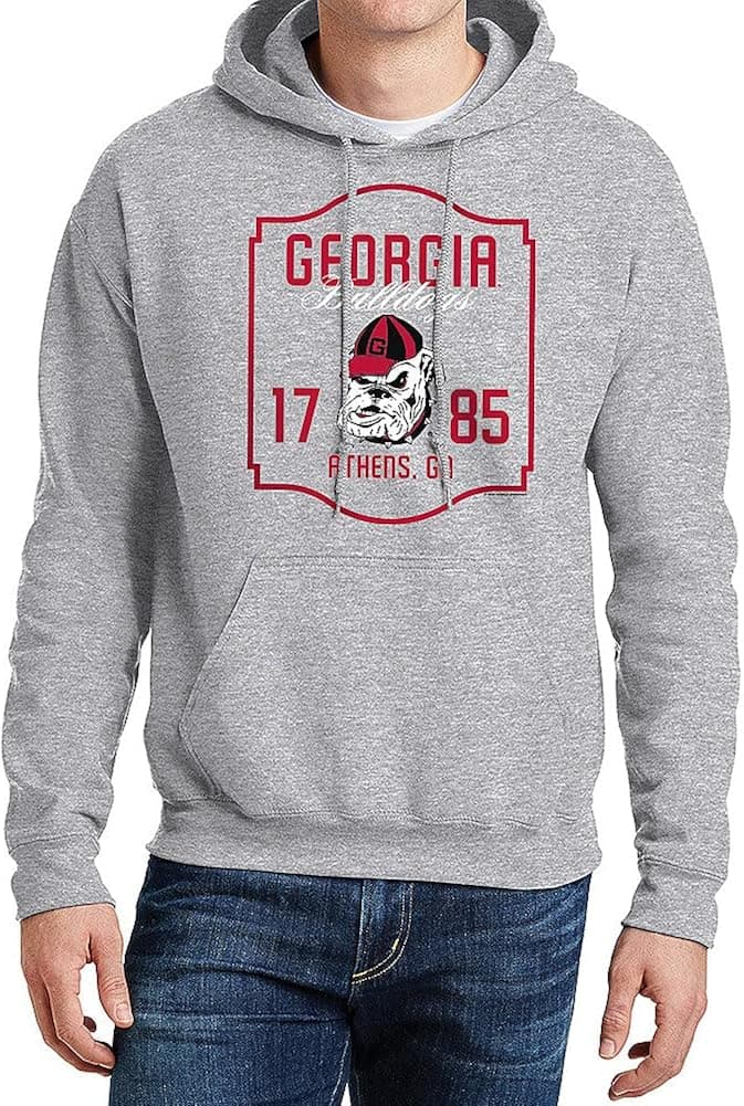 Elite Fan Shop NCAA Men's Hoodie Sweatshirt Oxford Gray