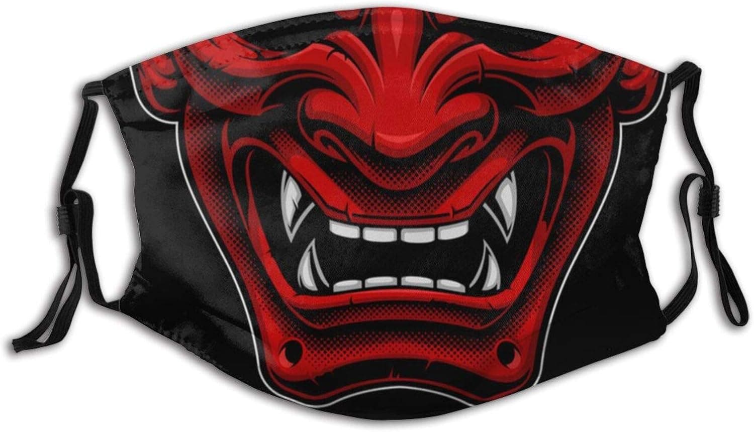 Demon Tattoo-Face Mask Unisex Balaclava Mouth Cover With Filter Windproof Dustproof Adjustable Mask